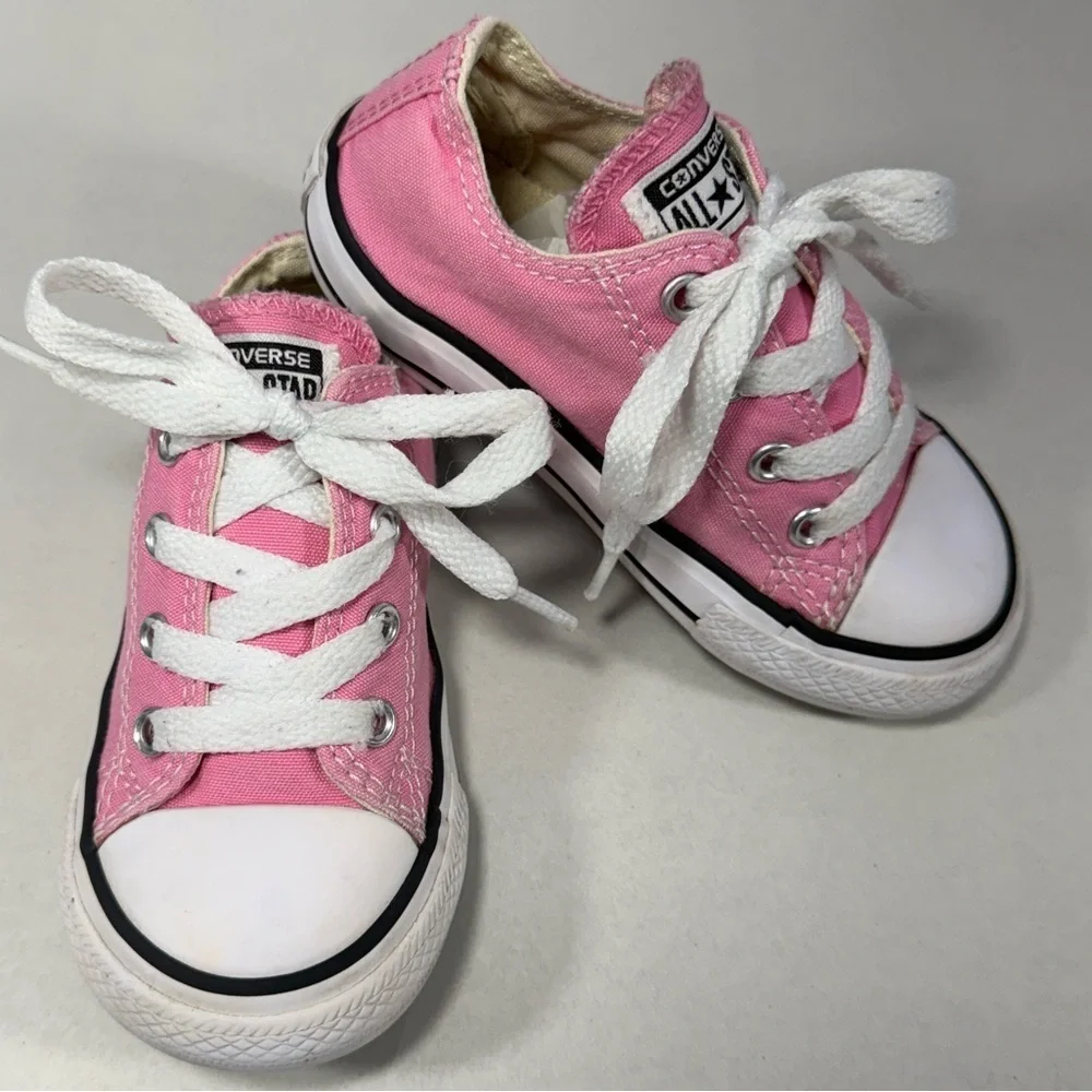 Pink Infant Converse Chucks Size 7